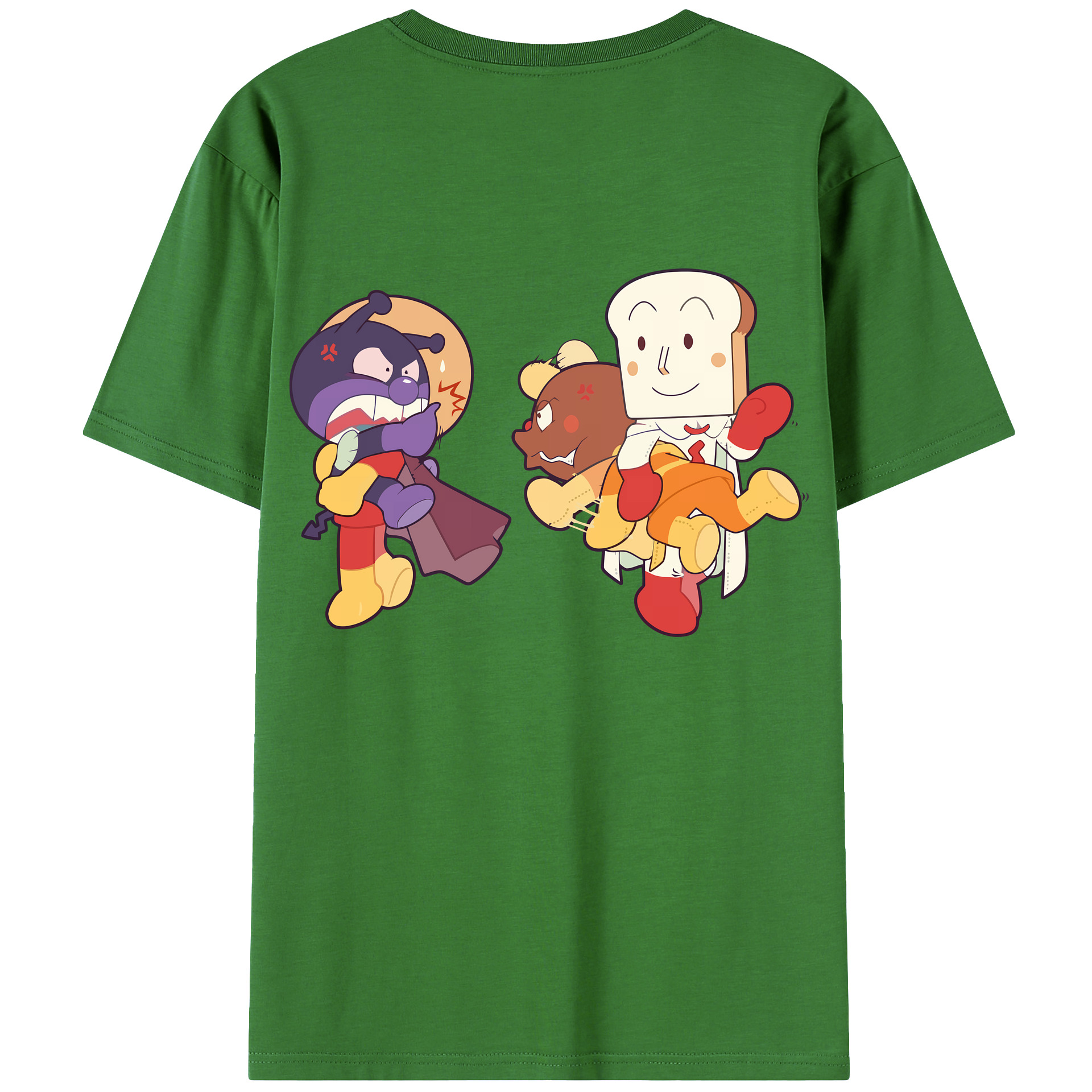 （画像用） アンパンマン Anpanman レディース半袖Tシャツ(バックプリント)